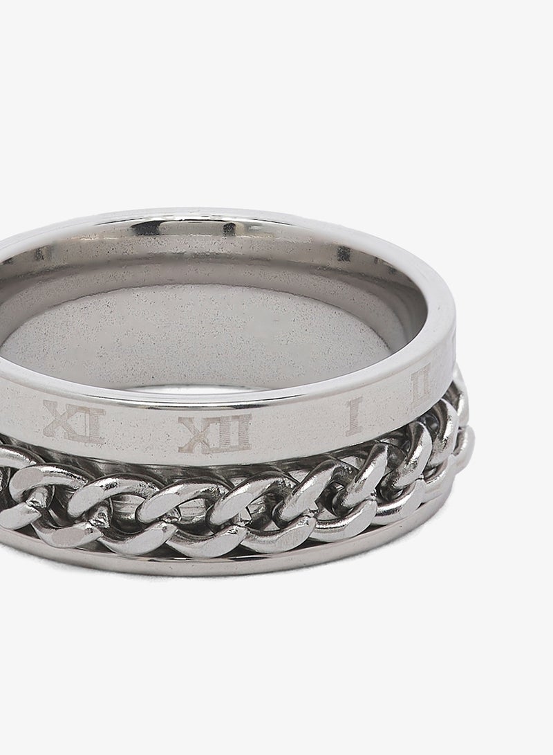 Seventy Five Stainless Steel Chain Spinner Or Fidget Ring - Image 4